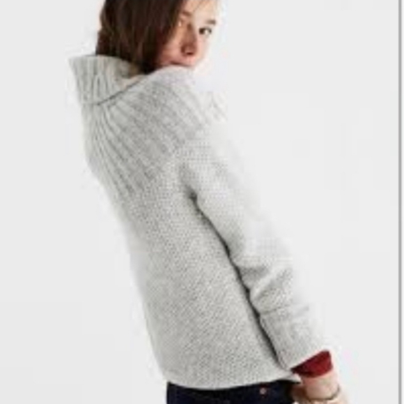 Madewell Snowbound Drawstring Pullover Sweater Turtleneck Size XS Mohair Wool. - Picture 3 of 12